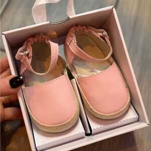 Robeez Pink Kelly Espadrille Baby Walker Shoes